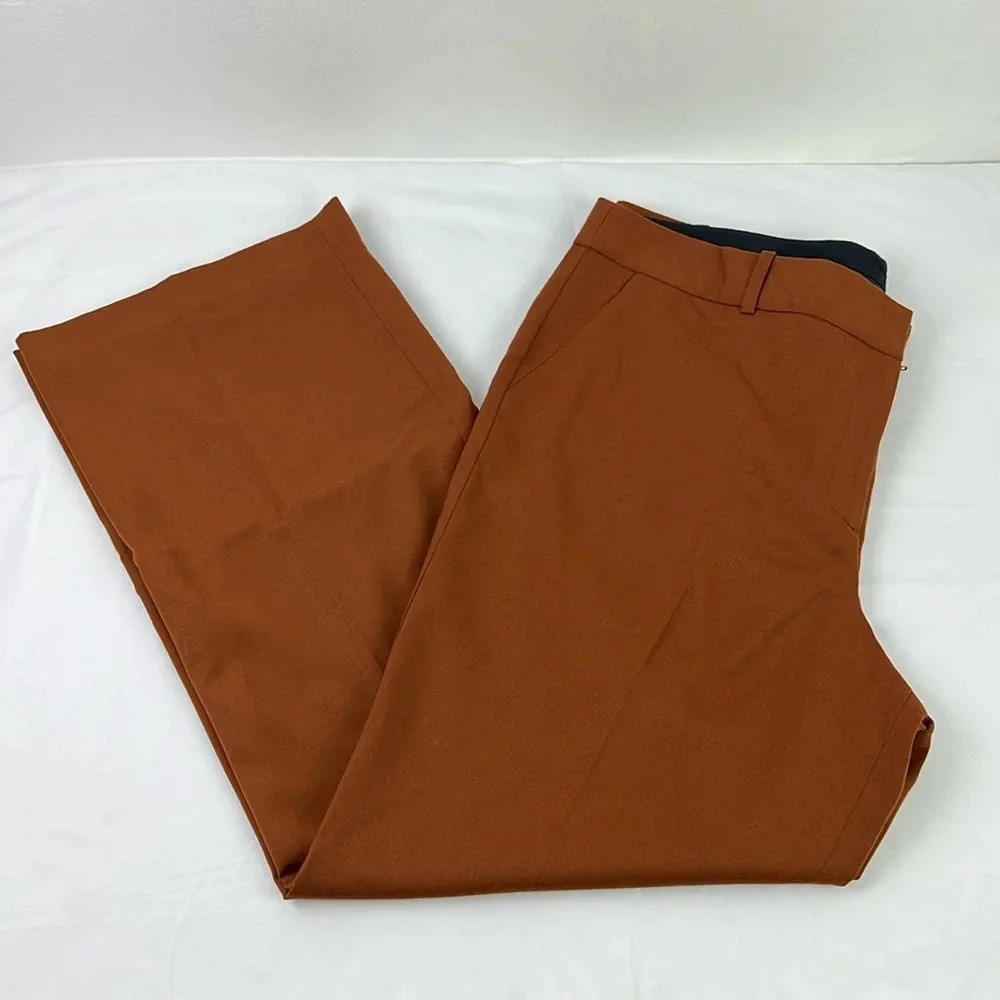 Talbots New Women’s 18 Fabric‎ Woven In Italy Wool Blend Straight Leg Pant
